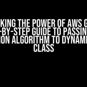 Unlocking the Power of AWS Glue: A Step-by-Step Guide to Passing SSE Encryption Algorithm to Dynamic Writer Class